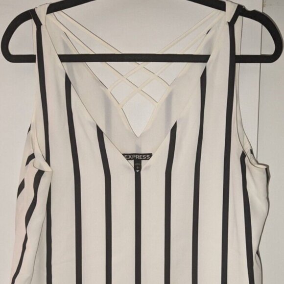 Express White Cold Shoulder Top, Large - Picture 1 of 5
